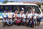 profissionais que participaram do mutirão contra o Aedes (Foto: Ascom)