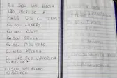 Caderno com frases escritas pelo Miguel, segundo a Polícia Civil, foi apreendido — Foto: Divulgação/Polícia Civil (Foto: )