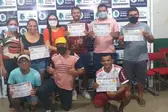 Vereadora Gerlane Cabral, na entrega de certificado do Curso de Arbitragem de Futebol Não Profissional/ FOTO: Divulgação (Foto: )