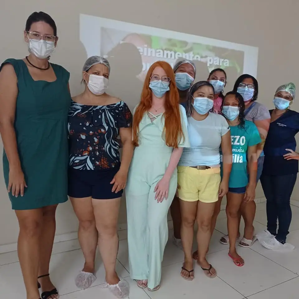 Treinamento no hospital municipal de Água Branca
