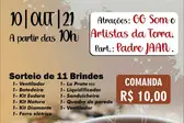  Feijoada beneficente, 10.Out, GG Som e artistas locais, 10hs no Romãozinho Eventos, Demerval Lobão (Foto: Portal R10)
