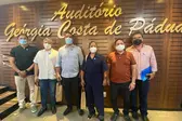 Prefeito Júnior Ribeiro (Água Branca), Prefeito Robertinho (Miguel Leão), Prefeito Ricardo Moura (Demerval Lobão), Prefeita Karyne (Cocal de Telha)  e Prefeito Gustavo Medeiros (União) - Foto: R10 (Foto: )