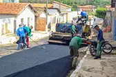 Pavimentação asfáltica. (Foto: Ascom.)