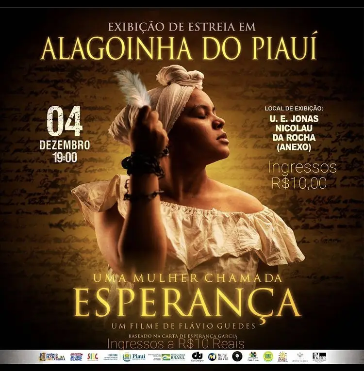 Exibição do filme Uma Mulher Chamada Esperança em Alagoinhas do Piauí