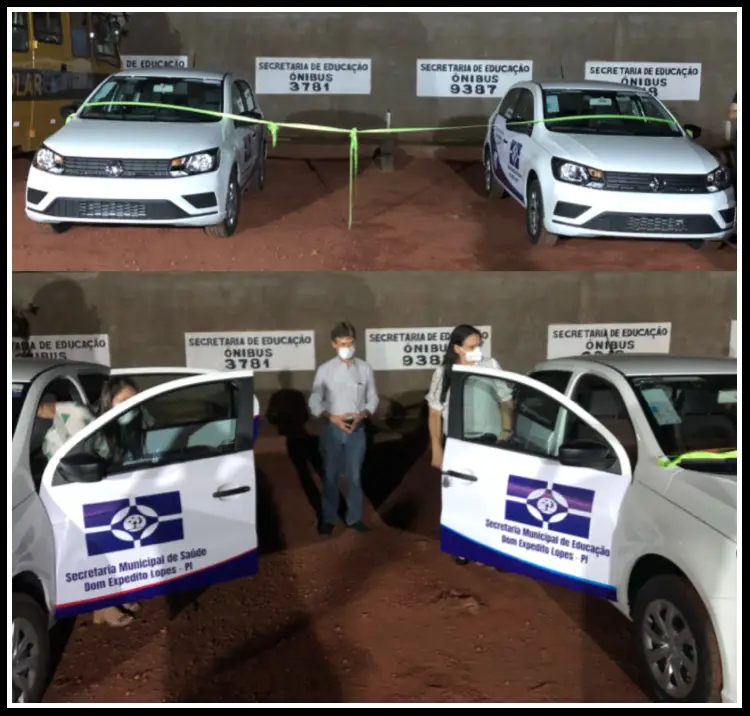 Prefeitura entrega dois carros 0Km para Saúde e Educação 