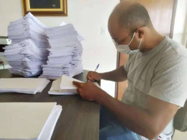 Secretário de Cultura de Picos, Marcelo Nordeste, supervisionou pessoalmente todo o processo / Foto: Fátima Miranda