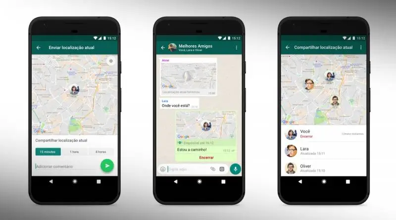 WhatsApp exibe localização ao vivo; recurso foi liberado em outubro de 2017 (Foto: Divulgação/WhatsApp)