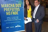 Prefeita Doquinha na Marcha dos Prefeitos 2018 (Foto: Ascom)