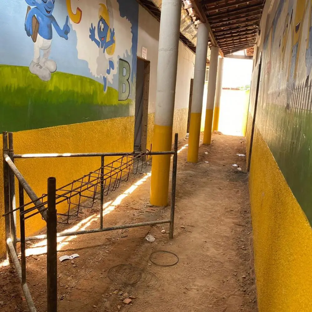 Reforma e ampliação na escola municipal de Bom Jesus 