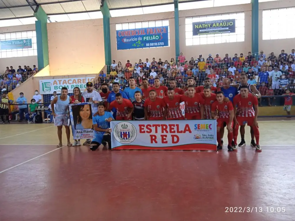 Estrela Red de São João do Arraial, vice campeão da XXI Copa Norte de Futsal  (Foto: Leônidas Silva)