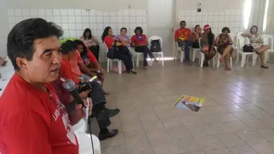 Deputado Francisco Limma (PT), no lançamento da Pré-Candidatura de Lula, realizada na Obra Kolping do Piaui, no último domingo (27).  Foto: Facebook/Limma