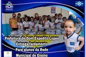 Entrega de uniformes  (Foto: ASCOM)