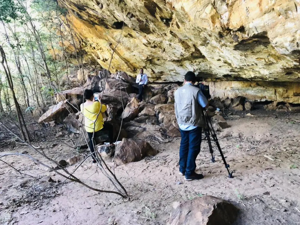 TV Cidade Verde visita Pinturas Rupestres em Dom Expedito Lopes