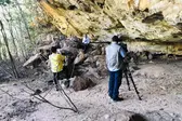 TV Cidade Verde visita Pinturas Rupestres em Dom Expedito Lopes (Foto: ASCOM )