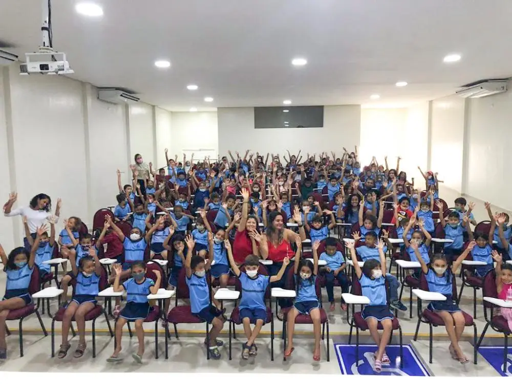 Alunos da U. E Pedro Alves Cabral da rede municipal de educação