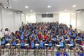 Alunos da U. E Pedro Alves Cabral da rede municipal de educação (Foto: Ascom)
