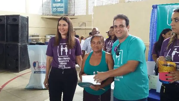 Vice-governadora Margarete Coelho e prefeito Diego Teixeira